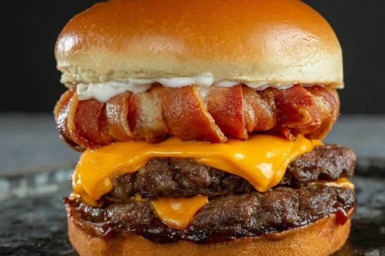 hambúrguer de Rosbife e Cheddar