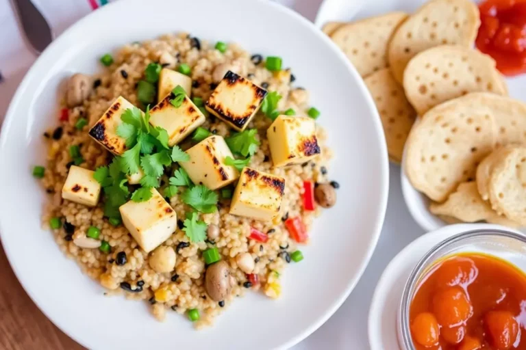 Baião de Dois com Quinoa e Cogumelos