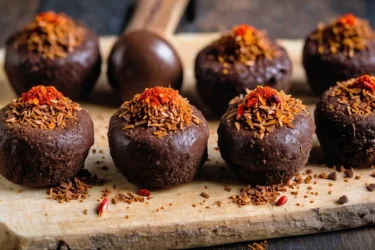 Brigadeiro de Pimenta com Chocolate Amargo