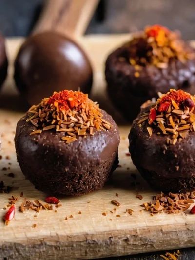 Brigadeiro de Pimenta com Chocolate Amargo