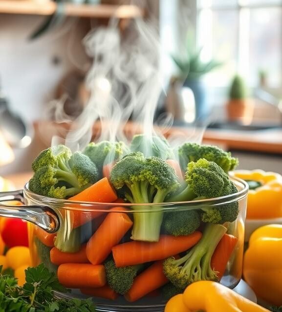 Cozinhar Vegetais ao Vapor