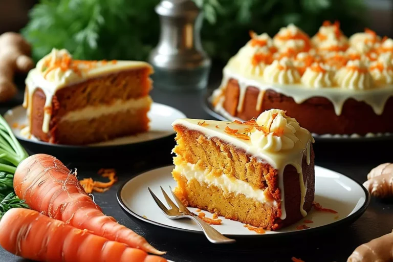 Bolo de Cenoura e gengibre