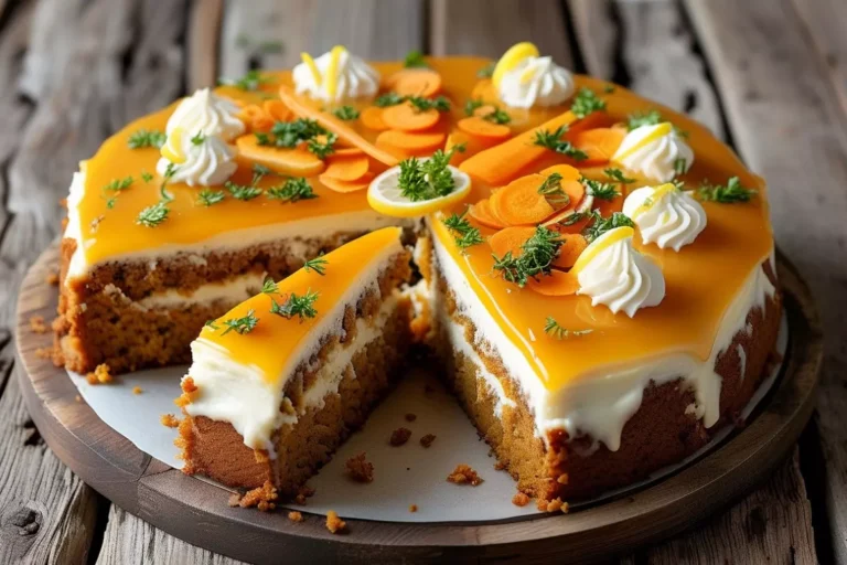 Bolo de Cenoura e gengibre