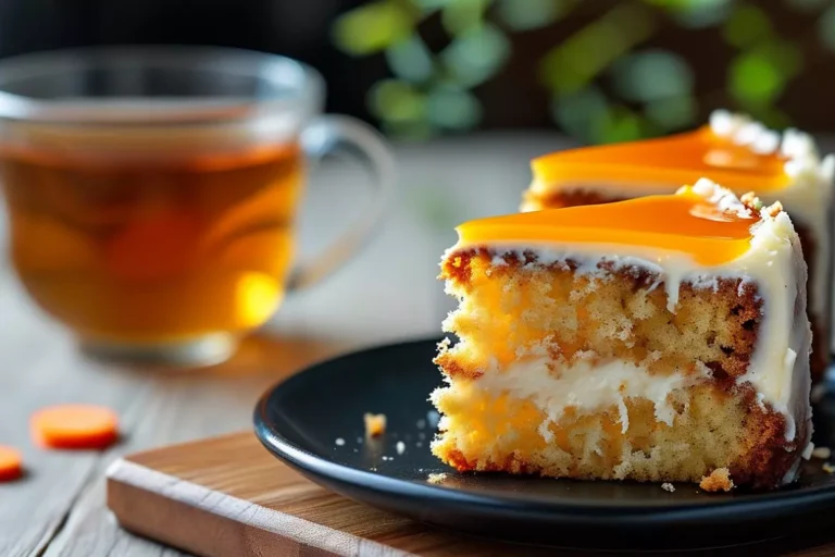 Bolo de Cenoura e gengibre