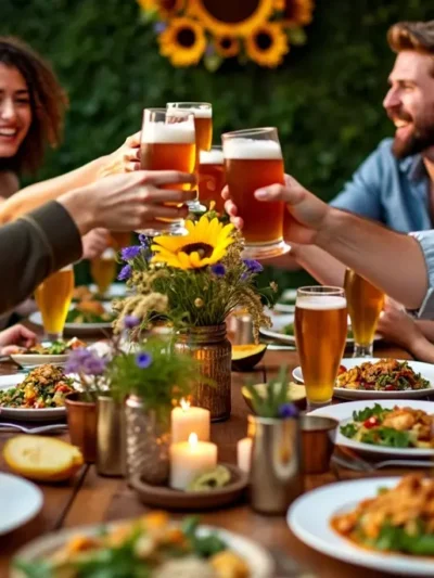 Cervejas e Pratos Vegetarianos