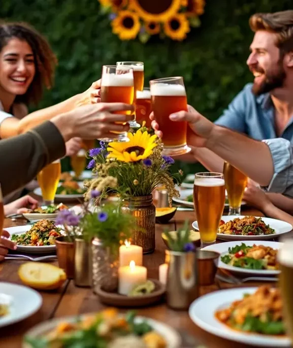 Cervejas e Pratos Vegetarianos