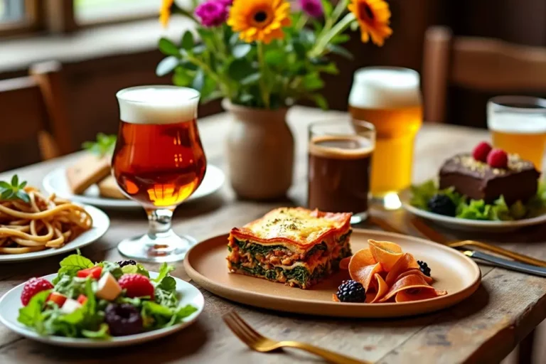 Cervejas e Pratos Vegetarianos