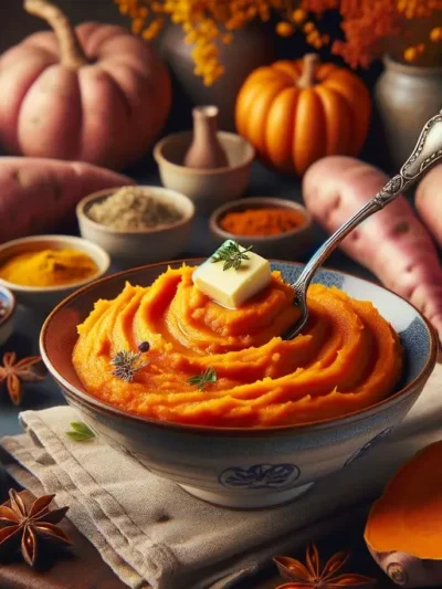 Purê de batata doce