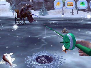 Ice fishing online game in Germany